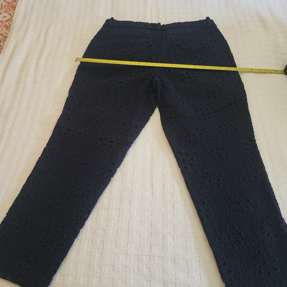 J.Crew Cafe eyelet capri pants size 8